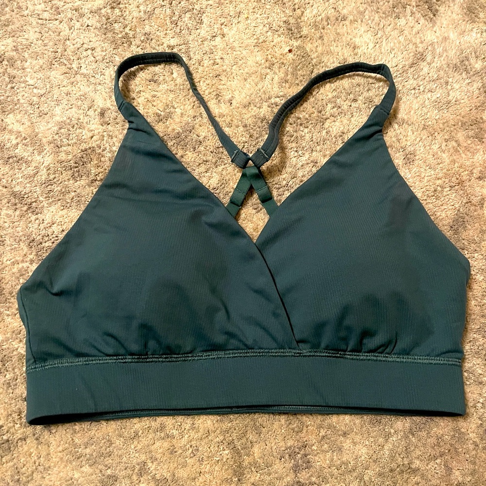 REI Co-op Womens Active Bralette 2.0 Sports Bra Flawless SMALL Forest Green